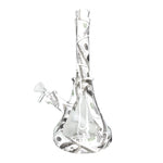 10" Printed Silicone Water Pipe with Glass Sides - Benjis