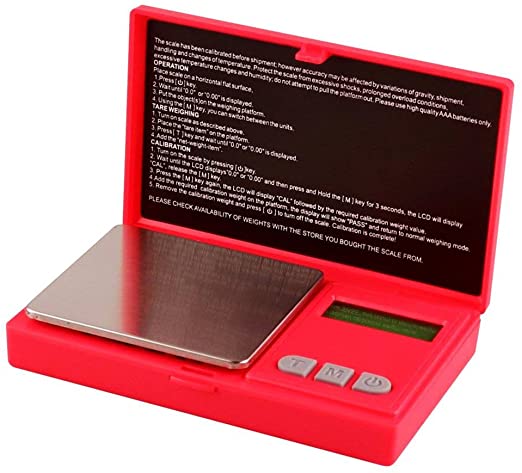 AWS MAX-700 Precision Pocket Scale 700g - Red | Up-N-Smoke