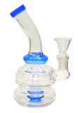 6" Double Bubble Glass Water Pipe