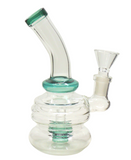 6" Double Bubble Glass Water Pipe