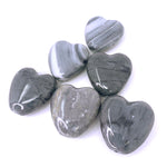 Onyx Pipe - Heart Smoke Stone - Grey