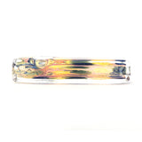 4" Hand Eeze Fumed Square Pipe - Blue square glass hand pipe