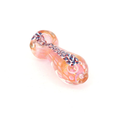 Hand Eeze 4.5" Gold Fumed Heavy Glass Pipe - Fireworks