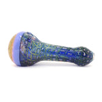 Hand Eeze 5" Gold Fumed with Honeycomb and Slime - Purple