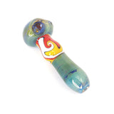 5" Hand Eeze Gold Fumed w/ Double Reverse Glass Pipe - Red