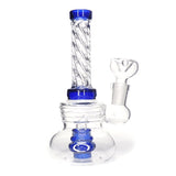 6" Straight Deco Water Pipe - Blue