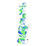 7.5" Expanding Neck Silicone Skull Water Pipe - Blue
