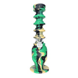 7.5" Expanding Neck Silicone Skull Water Pipe - Camo