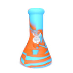 8" Silicone Beaker Water Pipe - Orange