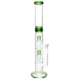 18" Double Plug Perc Water Pipe