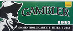 Gambler Menthol Cigarette Tubes - 100mm or King Size