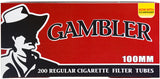 Gambler Regular Cigarette Tubes - 100mm or King Size