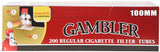 Gambler Regular Cigarette Tubes - 100mm or King Size