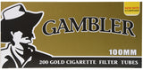 Gambler Gold Cigarette Tubes - 100mm or King Size