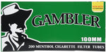 Gambler Menthol Cigarette Tubes - 100mm or King Size