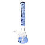 XD-131 Hipster Hieroglyph Water Pipe - Blue