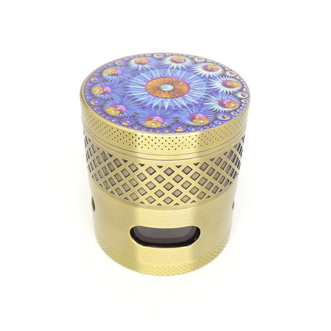 2in 4 Part Grinder with Image and Design Wrap - Star Child