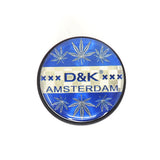 3 Part 50mm Grinder with Amsterdam Logo - Blue Leaves