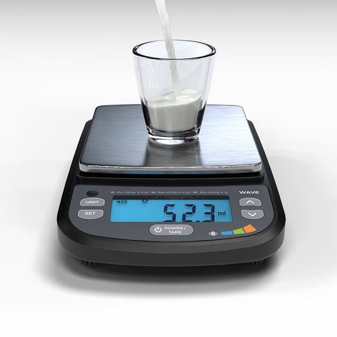 Truweigh Wave IP65 Rated Washdown Bench Scale - Black