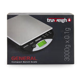 Truweigh General Compact Bench Scale - 3000g x 0.1g - Black