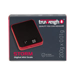Truweigh Storm Mini Scale - 200g x 0.01g - Red