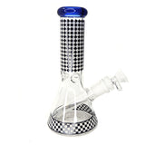 8" Glow in the Dark Beaker with Checkers