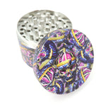 4 Part 50 mm Grinder with Skull Print All Over - Assorted Designs!