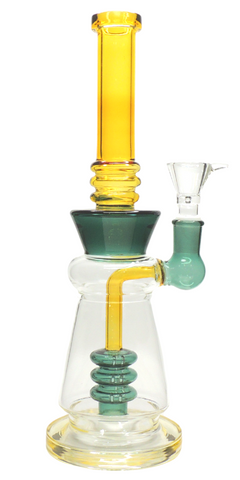12" Color Hourglass Water Pipe