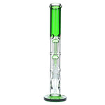 18" Double 8 Arm Color Straight Tube - Green