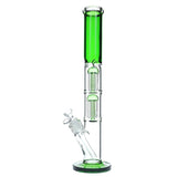18" Double 8 Arm Color Straight Tube - Green