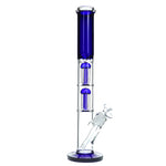 18" Double 8 Arm Color Straight Tube - Blue