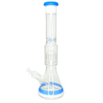 18" 8 Arm Tree Color Rings Beaker - Cobalt Blue