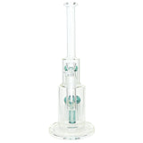 15" Double Stack 8 Arm Tree Water Pipe - Seafoam