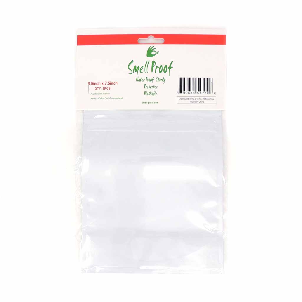 3ct. Smell Proof Bags 6.5" x 7.5" UpNSmoke Online Smoke Shop