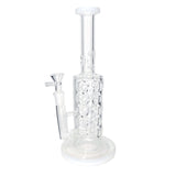 10in K620 Swiss Perc Water Pipe - White