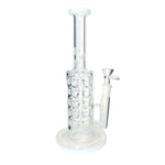 10in K620 Swiss Perc Water Pipe - White