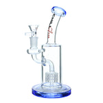 8in Chill Glass JLE-184 Bent Neck Water Pipe - Blue