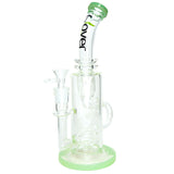Clover Tyre Perc Classic Recycler Water Pipe - Mint Green