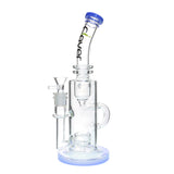 Clover Tyre Perc Classic Recycler Water Pipe - Blue