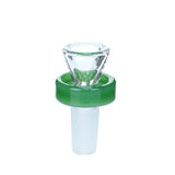 Color Ring Funnel Bowl - 14mm Male - Green