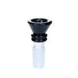 Color Funnel Bowl - 14mm Male - Black