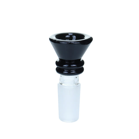 Color Funnel Bowl - 14mm Male - Black