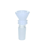 Color Funnel Bowl - 14mm Male - White
