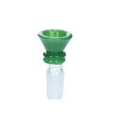 Color Funnel Bowl - 14mm Male - Green
