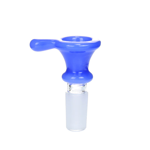 Solid Color Bowl with Handle - 14mm Male - Blue