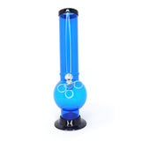 Acrylic Pull Slide Water Pipe 12" Bubble Base (2" Diameter) - Assorted Colors