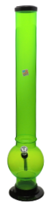 Acrylic Water Pipe 18" Bubble Base (2" Diameter)
